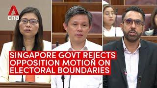 Singapore govt rejects opposition MPs' electoral boundary suggestions, accusations of gerrymandering