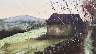 How to create that frosty look in watercolours!