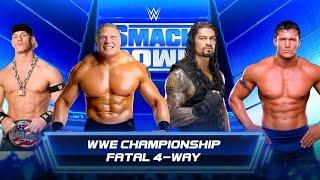 WWE 2K22 Roman Reigns Vs Brock Lesnar Vs Randy Orton Vs John Cena Gameplay