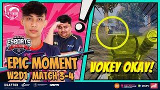 Aksi AXIS VOKEY BAR BAR RATAKAN 1 Pasukan!  | Epic Moments W2D1 M3-4 PMPL S4