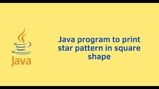 How to print a square or rectangle pattern in Java using nested for loop