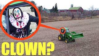 when you see this clown farmer in a tractor, don't step on his land! RUN Away FAST if he chases you!