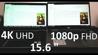 4K vs 1080p Laptop screen (15.6 inch). Can you see the difference?