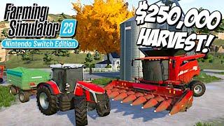 First Huge $250,000 Dollar Harvest in Farming Simulator 23