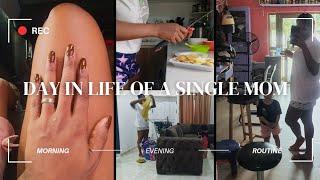 Morning to Evening Routine of  a Single Mom| living alone diaries|bwwm interracial couples