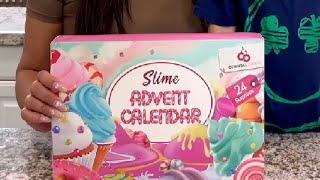 Advent Calendar 2024   Christmas Countdown Calendars 24 Days of Surprises with DIY Fluffy Slime Kit