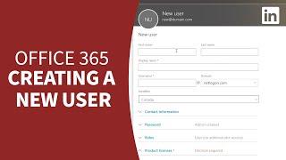 Office 365 Tutorial - Creating NEW USERS and controlling access