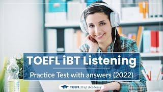 TOEFL iBT Listening practice test 2023 - with answer key | Actual TOEFL Test