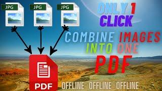 How to Convert Multiple JPG to One PDF | How to Merge multiple images to One PDF in Windows 10