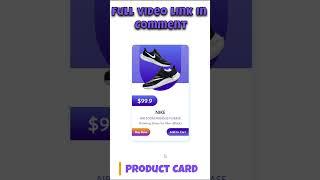 E-commerce Product Card Using HTML and CSS #css #html #card #ecommerce  #product #productcard