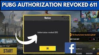 Pubg Authorization Revoked 611 2024|How To Fix Pubg Authorization Revoked Error Code(611)|Iphone