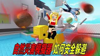 自然災害模擬器：如何安全躲避？！我們能倖存下來嗎？…… | ROBLOX