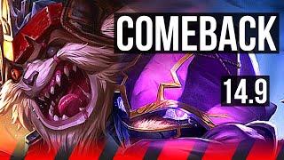 KLED vs KENNEN (TOP) | Comeback, 67% winrate, 11/4/11 | KR Diamond | 14.9