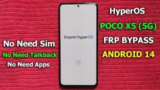 XIAOMI POCO X5 (5G) HYPEROS - ANDROID 14 BYPASS GOOGLE ACCOUNT (FRP LOCK) HYPEROS FRP BYPASS 2024 |