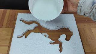 White Cement craft ideas //  horse cement making at home Decoration