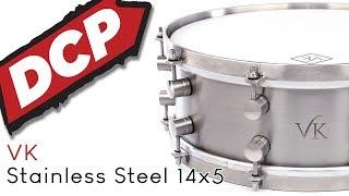 VK Drums Stainless Steel Snare Drum 14x5