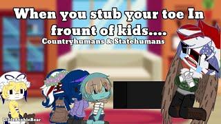 When you stub your toe in frount of kids.... -Countryhumans & Statehumans- LittleSophieBear