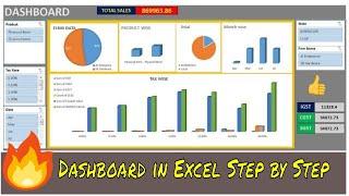 EXCEL DASHBOARD CREATION STEP BY STEP IN HINDI