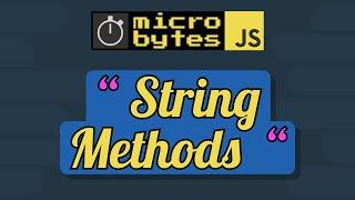 JavaScript String Methods #JavaScriptJanuary