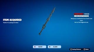 How To Get Necroswords Pickaxe NOW FREE In Fortnite! (Necroswords Harvesting Tool)