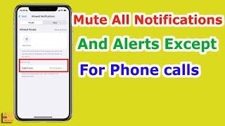 How to MUTE Vibrations, Notification Sounds and Alerts For All Apps Except For PHONE CALLS iPHONE