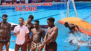 WIN 50,000 FIND COIN UNDER SWIMMING POOL CHALLENGE
