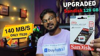 New Upgraded Sandisk Ultra 128gb Memory card 140 MB/S**| Best 128GB SD Memory Card