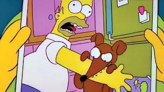 Santa's Little Helper Bites Homer