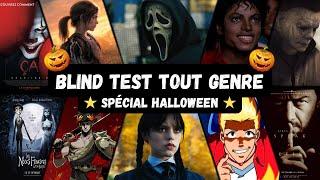 BLIND TEST TOUT GENRE HALLOWEEN - 70 EXTRAITS (Film, Série, Jeux vidéo, Dessin animé, Répliques...)