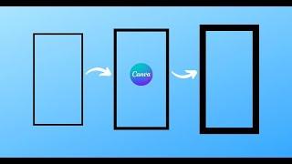 Change rectangle line thickness in Canva (make it thinner or thicker)