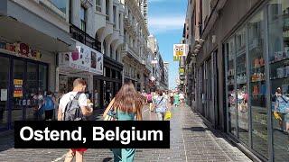 Ostend (Belgium) walking tour, 14 August 2022 [4K]