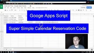 Google Apps Script - Calendar Reservation App - Dates and Times Made Easy