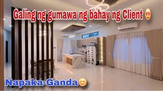 Modern Bungalow house ang design ng bahay ng ating client sa Bataan / grabe sa ganda