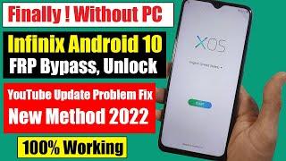 Infinix FRP Bypass YouTube Update Problem Fix Without PC 2022