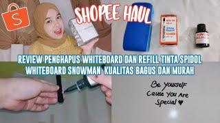 Review Penghapus Whiteboard dan Refill Tinta Spidol Whiteboard Snowman Kualitas Bagus dan Murah