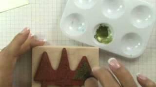 Sttampin' Up! Tutorial: Shimmery Christmas Card