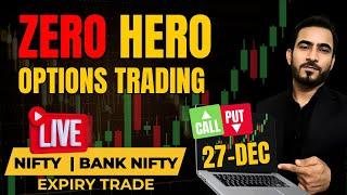 Live Trading Nifty Banknifty Options | Sensex Expiry Option Trade | 27-Dec | #livetrading