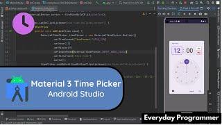 How to Implement Android Material 3 Time Picker