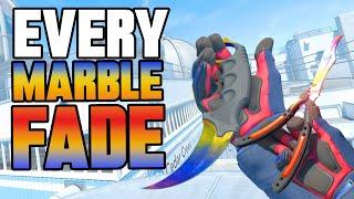  CS2 Every Marble Fade Knife (FACTORY NEW) | CS2 Knife Gameplay