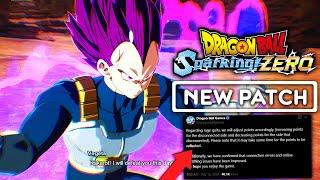 DRAGON BALL: Sparking! ZERO - OFFICIAL NEW PATCH EMERGENCY UPDATE