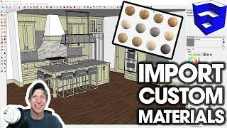 Creating CUSTOM MATERIALS in SketchUp