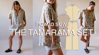 How to sew the Tamarama Set | Sewing a shirt and shorts tutorial