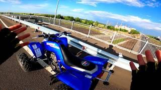 Прохват по Пензе до Московской на Yamaha Raptor 660R! | Прохват на квадроцикле по городу!