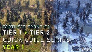 Farthest Frontier Builder Beginners Quick Guide Tutorial Part 1. Year 1 Survival and Progression.