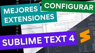 Instalar y configurar Sublime Text 4 y Mejores extensiones en linux y windows