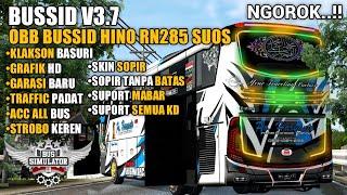 OBB BUSSID V3.7 TERBARU SOUND HINO RN285 NGOROK SUOS GRAFIK HD | KLAKSON BASURI TRAFFIC PADAT