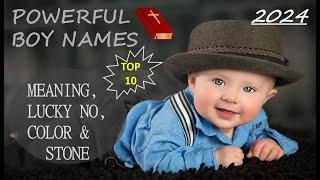 Top 10 Christian Baby Boy name 2024 | Biblical Boy Name with meaning | Noms Chretiens de babe Garcon