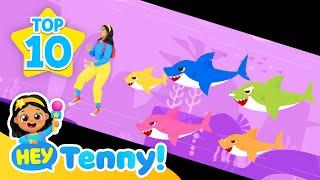 [BEST] Baby Shark, Boo Boo Song + more | Best Nursery Rhymes | Sing Along | Hey Tenny!