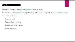 041 - RabbitMQ – Stream - Introduction
