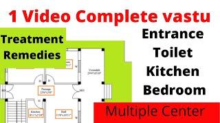 Learn Vastu in 1 video-complete step by step Working on 2 Centres-Plot/Constructed.Remedies solution